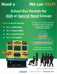 School Bus Rental - ADA Flyer