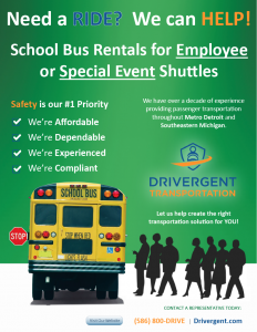 School Bus Rental - Shuttle Flyer